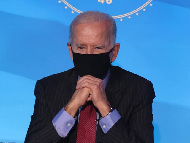 Joe Biden faces a stern test to unite a fractured nation after the chaos of the Trump era. Picture: Chip Somodevilla/Getty