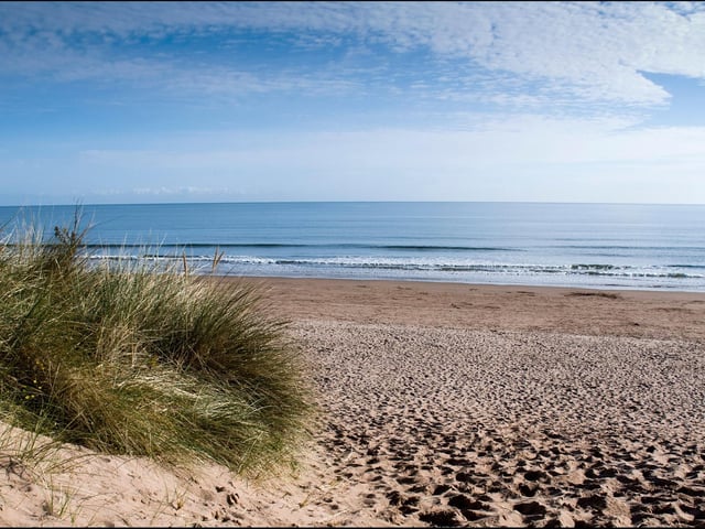 Beaches don't come much more picturesque than Lunan Bay, around three miles south of Montrose, in Angus. The two miles of silver sand are contained by wildflower-covered dunes and spectacular sea stacks - all looked over by the fairytale ruins of the 12th century Red Castle.