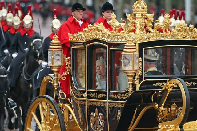 The King’s coronation procession stretches to just 1.3 miles – around a quarter of the length of the late Queen’s five-mile celebratory journey.