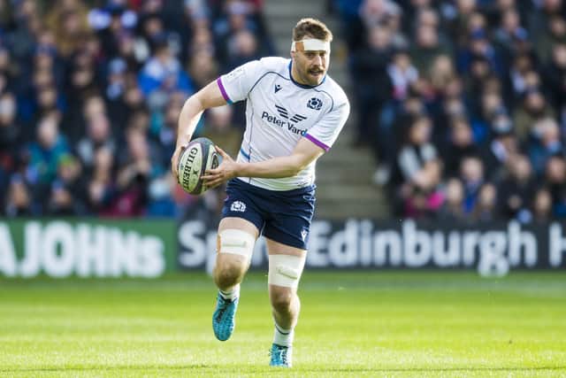 Nick Haining injured his shoulder against France during the Six Nations. (Photo by Ross Parker / SNS Group)