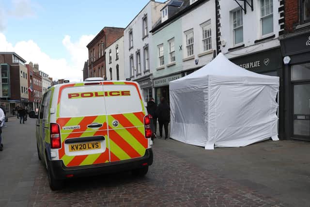 Police are due to reveal the initial findings of investigatory work at a cafe in Gloucester where the body of a suspected teenage victim of serial killer Fred West may be buried. (Picture credit: David Davies/PA Wire)