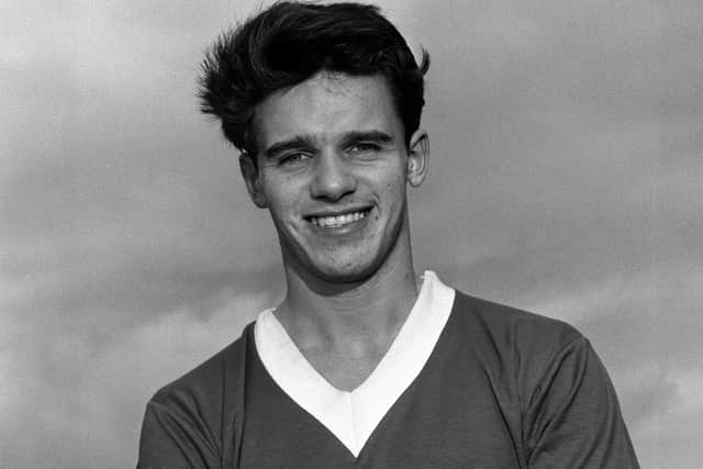 Former Rangers striker Jim Forrest, pictured during season 1965-66, has died at the age of 79.