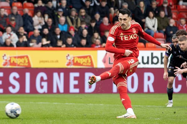 Aberdeen striker Bojan Miovski is in the running for the SFWA player of the year prize.