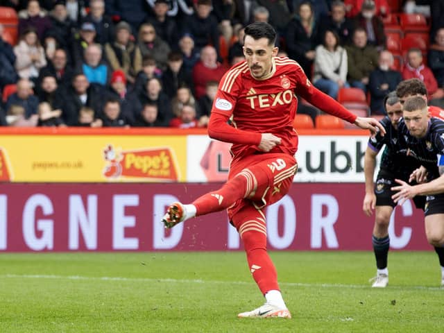 Aberdeen striker Bojan Miovski is in the running for the SFWA player of the year prize.