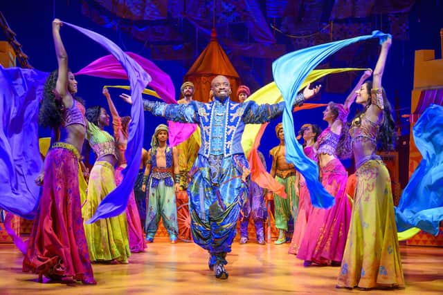 Yeukayi Ushe is playing the genie in Disney's production of Aladdin, which is running at the Edinburgh Playhouse until 18 November. Picture: Deen Van Meer