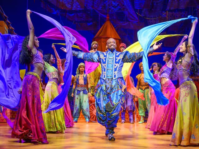Yeukayi Ushe is playing the genie in Disney's production of Aladdin, which is running at the Edinburgh Playhouse until 18 November. Picture: Deen Van Meer