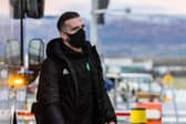Shane Duffy pictured as Celtic left from Glasgow Airport for their midseason training camp in Dubai on January 02 (Photo by Craig Williamson / SNS Group)