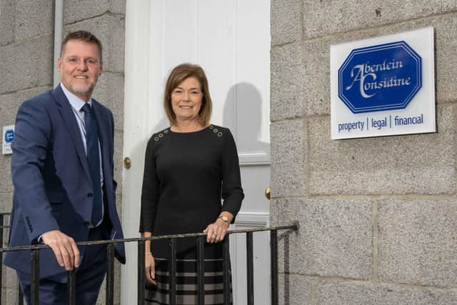 Aberdein Considine's new COO Mike Fergusson and new CFO Julie Thomson. Picture: Michal Wachucik/Abermedia.