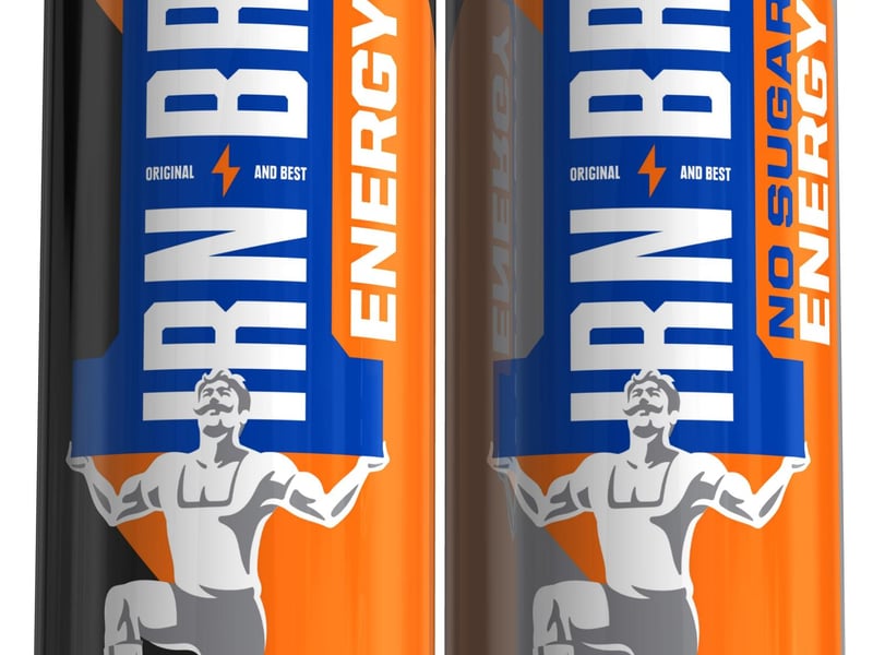 Irn Bru Energy launched in 2019 and was made from a new formula said to combine the Scottish drink's flavour with taurine, caffeine, B vitamins and the "taste of an energy drink".