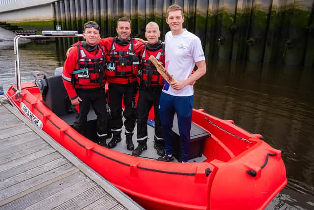 Duncan Scott travels down the Clyde with the Baton to kick off The King's Baton Relay