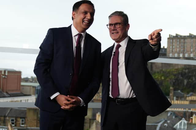 Prime Minister Sir Keir Starmer, Scottish Labour Leader Anas Sarwar (Photo by Andrew Milligan/PA Wire)