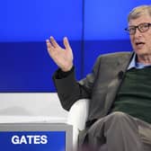 Bill Gates has been forced to deny he's involved in a bizarre plot to implant tracking devices in every human being on the planet (Picture: Gian Ehrenzeller/Keystone via AP)