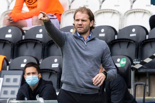 Hearts manager Robbie Neilson during the win at St Mirren.