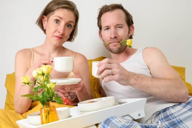 Madeleine MacMahan and James Loynes in Bed: The Musical PIC: Steve Ullathorne