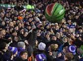 A general view of fans during a Guinness Six Nations match between Scotland and England at BT Murrayfield.