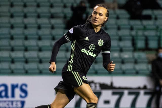 Diego Laxalt netted a late equaliser for Celtic away to Hibs this past weekend. Picture: SNS