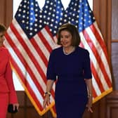 Will Nicola Sturgeon, seen with US Speaker of the House Nancy Pelosi, achieve anything tangible on her trip to Washington DC? (Picture: Pedro Ugarte/AFP via Getty Images)