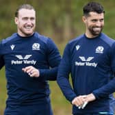 Stuart Hogg (left) and Adam Hastings return to the Scotland starting line-up for the autumn international against Fiji at Murrayfield. (Photo by Ross MacDonald / SNS Group)