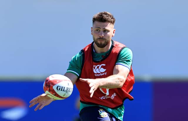 Ali Price training with the British and Irish Lions in Saint Peter's, Jersey. Picture: David Rogers/Getty Images