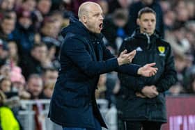Hearts manager Steven Naismith during the 1-1 draw with Hibs.