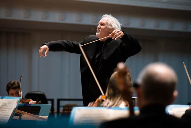 Donald Runnicles on stage with the BBC SSO PIC: John Wood