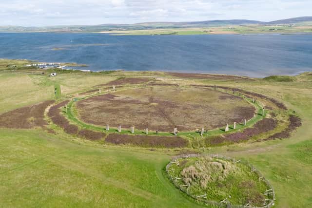 The Ring of Brodgar, built around 2,500 BC, served as a massive ceremonial site. PIC: HES.