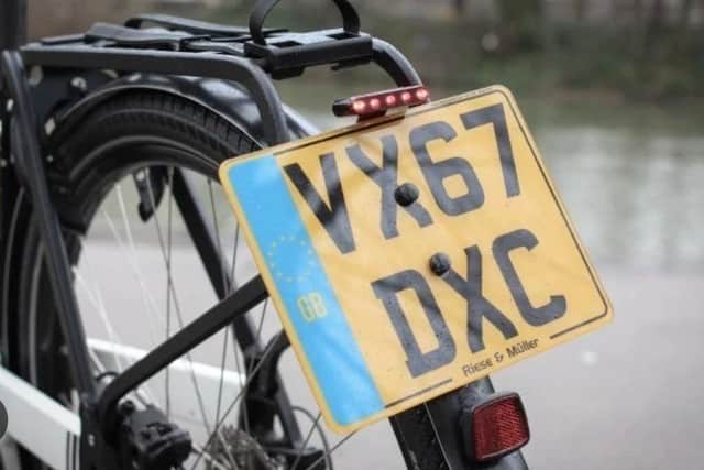 Will we soon be seeing number plates on the back of bicycles?