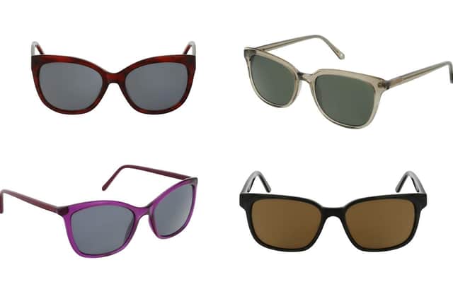 The stylish frames available include Kennedy (top left), South (top right), Sabine (bottom left) and North (bottom right)