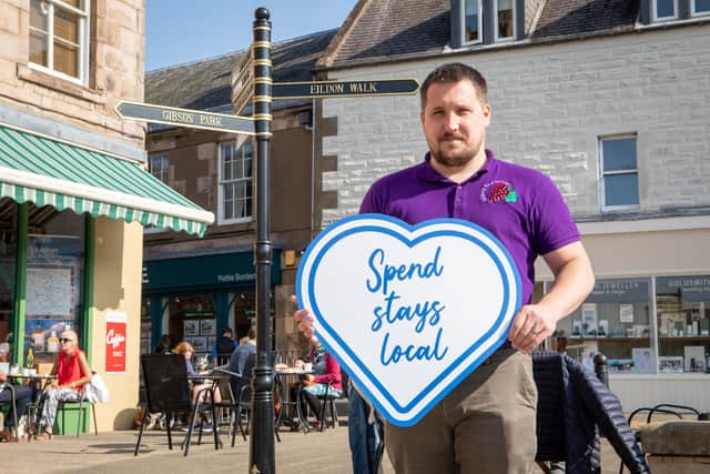 The Scotland Loves Local campaign urges people to help the economic recovery by supporting businesses in their area. Picture: McAteer Photograph.