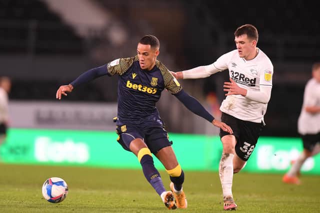 Tom Ince in action for Stoke City
