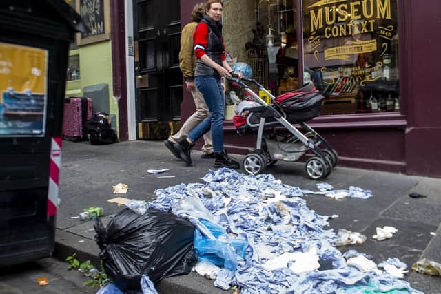 The 2022 waste collection dispute, which was staged at the height of Edinburgh's festivals, went on for 12 days. Picture: Lisa Ferguson
