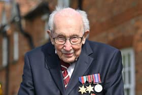 Scotland’s leaders have reacted to the news of the death of Sir Tom Moore, the 100-year-old World War Two veteran who raised more than £32 million for the NHS during the first coronavirus lockdown. (Photo by JUSTIN TALLIS / AFP)