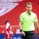 French referee Johan Hamel has died at the age of 42. (Photo by VALERY HACHE/AFP via Getty Images)