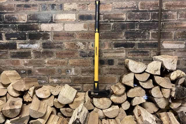 Chopping wood is therapeutic