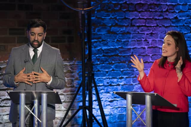 Kate Forbes delivered a carefully targeted Exocet across the bows of 'continuity' SNP leadership candidate Humza Yousaf (Picture: Jane Barlow/PA Wire