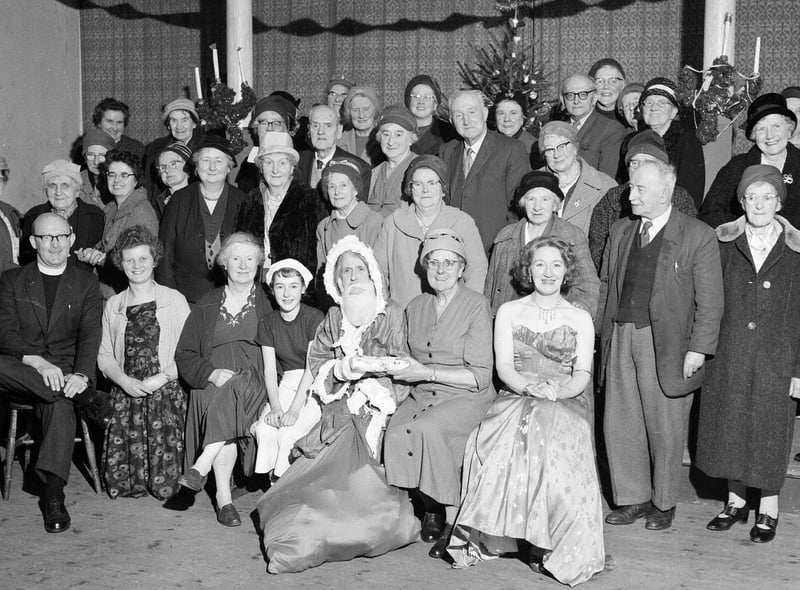 Edinburgh OAPs at a Christmas party thrown given by Newington Lunch Club in 1962.