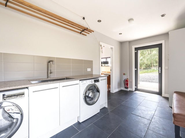 There’s a separate utility room.