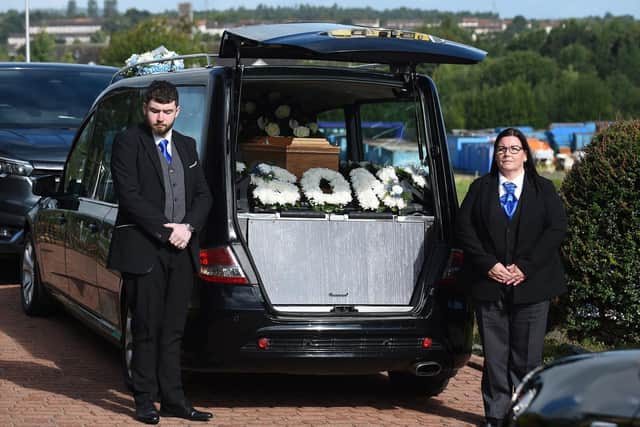 A floral tribute from Cole's loved ones. Pic: Michael Gillen