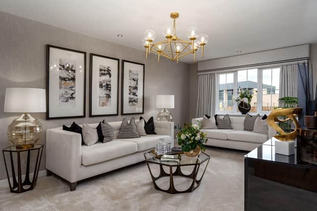 The light and airy lounge in the Sunningdale showhome