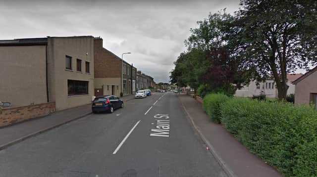 Main Street in Townhill where the toddler was hit