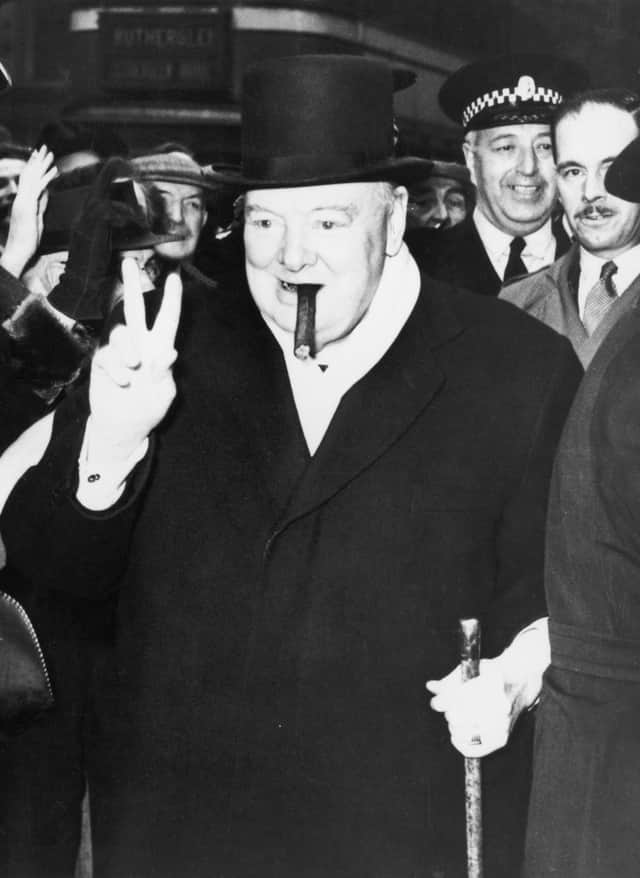 Winston Churchill during an election visit to Glasgow in 1951. (Picture: Keystone/Hulton Archive/Getty Images)