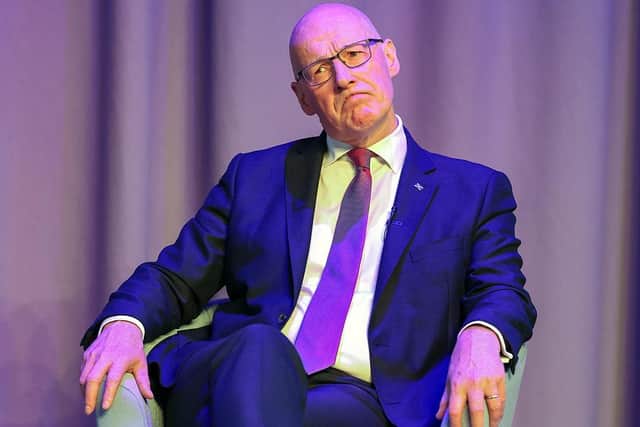 First Minister John Swinney at the Scotland 2050 Conference at Edinburgh's Assembly Rooms yesterday (Picture: Jeff J Mitchell/Getty Images)