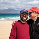Gordon Shaw holidaying with his partner Shawn in a scene from Long Live My Happy Head, which had input from OU academics