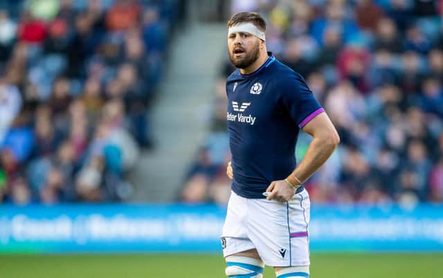 Nick Haining will start as blindside flanker against the Springboks in a reshuffled back row. (Photo by Ross MacDonald / SNS Group)