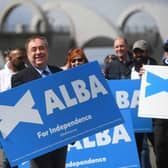 Alex Salmond, leader of the Alba Party, at a campaign event in Falkirk last year (Photo by Peter Summers/Getty Images)