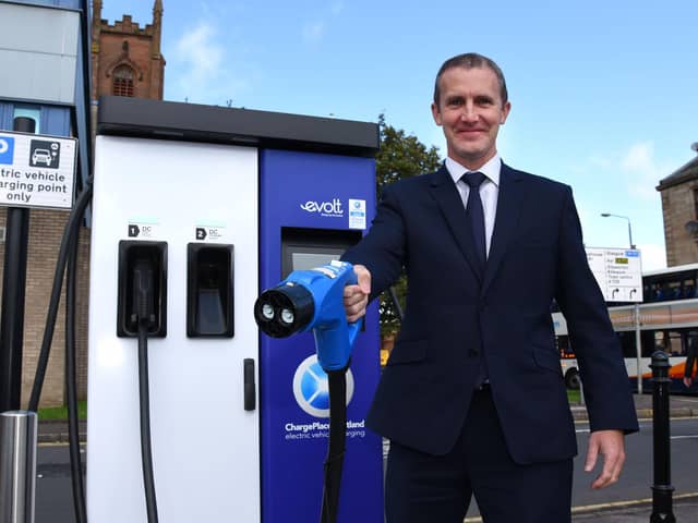 Transport Secretary Michael Matheson said new electric buses would help tackle climate change, benefit the economy and improve air quality (Picture: Mike Scott)