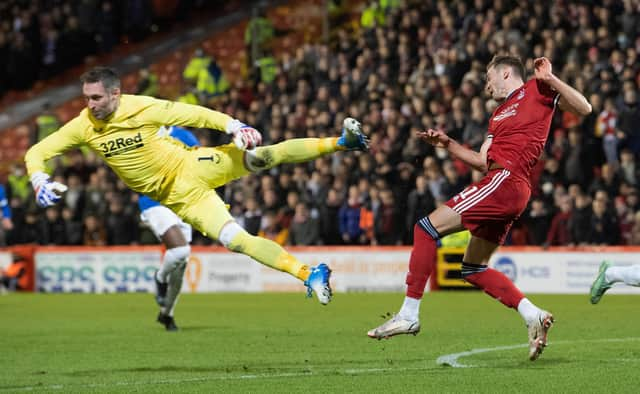 Aberdeen believed they should have been given a penalty when Allan McGregor and Ryan Hedges collided during Tuesday night's match.