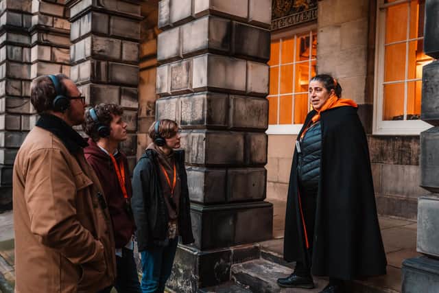 A tour taking place in the heart of Edinburgh. Picture by Tony Marsh