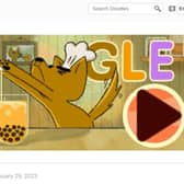 Clicking on today's Google Doodle opens up a fun interactive game.