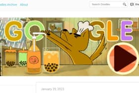 Clicking on today's Google Doodle opens up a fun interactive game.